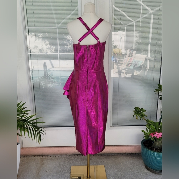 Pinup Couture Deadly Dames Voodoo Vixen Retro Dress In Pink Pinup Girl Clothing - Picture 2 of 12